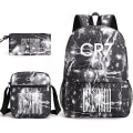 Pikkukuva 1 / 5: Muoti Cr7 3kpl Setit Reppu Mochila Uusi Opiskelija Kapasiteetti Koululaukut Kirjalaukku Matkalaukku - spot ale Only satchel Type 3