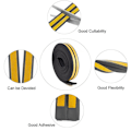 Miniatyrbild 9 av 10: 5 / 10m Seal Strip Window Draft Excluder BLACK 10M I - high quality Black 10m-I
