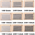 Miniatyrbild 6 av 10: 6 rader individuella fransar Mjuka Tjocka 8 MM30D 30D - high quality