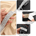 Miniatyrbild 7 av 10: 2 rullar/5 rullar självhäftande Rhinestone Diamond Ribbon 1 - high quality