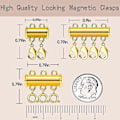 Miniatyrbild 2 av 5: Layered Halsband Spacers, Multi-Stand Slide Tube Spännen, 6-pack - on stock