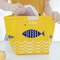 Pikkukuva 5 / 7: Happy Fish Sky -kuvioinen kylmälaukku - erikoistarjous navy