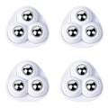 Miniatyrbild 1 av 6: 4/16 st Mini hjulhjul Sticky Swivel Pulley 4ST - high quality 4Pcs