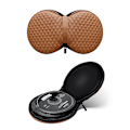 Miniatyrbild 7 av 11: Liten CD för case Förvaring Plånbok DVD skivavdelare Mapphållare Runt Läder 20 Kapacitet Bil CD-hållare Comfy Leather - high quality Gray