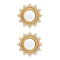 Pikkukuva 3 / 5: 1/2/3/5 Nordic Wall Mirror Gold Frame Pienet peilit käytävälle - spot-myynti Type A 2PCS