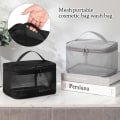 Pikkukuva 8 / 10: Meikkipussi Travel Cosmetic laukku BLACK DOUBLE LAYER - varastossa black double layer-double layer