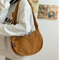 Miniatyrbild 1 av 10: Canvas axelväska Crossbody väska BRUN - spot sales brown