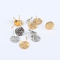 Pikkukuva 1 / 6: Alloy Stud Earrings Post Blank - varastossa