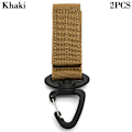 Miniatyrbild 1 av 10: 2st Webbing Hängande Spänne Nyckelring KHAKI 2ST - stock Khaki 2pcs