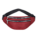 Miniatyrbild 2 av 3: Kvinnor Män Midjeväska Fanny Pack Resepengar Bältesväska - spot sales red