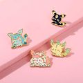 Pikkukuva 5 / 5: Withyu Cute Animals Punk Art Science Animation Emali Pins - Korkea laatu