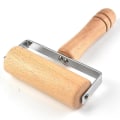 Pikkukuva 4 / 5: Puinen kaulin taikinan ja leivonnaisten leivontaan Pizzarulla kahvalla Tarttumattomat keittiötarvikkeet - spot-myynti Wooden Single Head