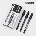 Pikkukuva 1 / 5: 10 kpl/setti Twin Tip Pysyvät Art Markers Kynät Fine Point Water - spot-myynti Black