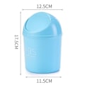 Miniatyrbild 2 av 7: Mini Rolling Cover Desktop soptunna blå - spot sales blue