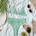 Miniatyrbild 6 av 9: Dam 2-delad baddräkt med hög midja Bikini Set Push Up Beachwear - spot sales Red S