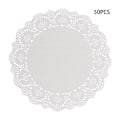 Miniatyrbild 1 av 11: 50st runt oljeabsorberande papper matdekor spetspapper cm - high quality 24 cm