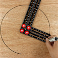 Pikkukuva 6 / 11: Multi Protractor Tile reiän etsin - spot-myynti 6-fold