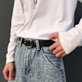 Pikkukuva 5 / 8: Nahkainen vyönauha solki vyötärönauha 90cm - varastossa 90cm