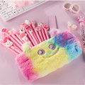 Miniatyrbild 3 av 8: Little Monster Tie-Dye pennfodral Söt plysch pennfodral - on stock