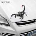 Miniatyrbild 1 av 10: 3D Bildekal Autodekor Spider Crawling SCORPION - high quality Scorpion