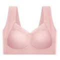 Miniatyrbild 2 av 4: Damkomfort Mjuk Seamless Push Up BH Shapewear Underkläder Topp - high quality pink L