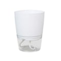 Pikkukuva 1 / 10: 1/2 itsekasteleva kukkaruukku Lazy kukkaruukku WHITE S - varastossa White S