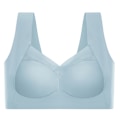 Miniatyrbild 2 av 4: Damkomfort Mjuk Seamless Push Up BH Shapewear Underkläder Topp - high quality light blue L