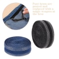 Miniatyrbild 7 av 10: 10st Rullade Byxor Patch Byxor Paste Edge Tape SVART - high quality Black