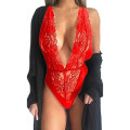 Pikkukuva 4 / 9: Naisten exig pitsiä Babydoll alusvaatteet Deep V - korkea laatu black S
