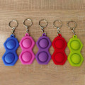 Miniatyrbild 6 av 7: Barn Vuxen Enkel Dimple Sensorisk Fidget Toy Silikon - high quality Red