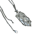 Pikkukuva 3 / 10: Crystal Holder Cage Kaulakoru Crystal Net Metal Kaulakoru - spot ale L