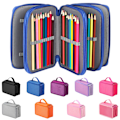 Miniatyrbild 10 av 10: 72 Fack Nylon Pennfodral Case BLÅ - high quality blue