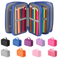 Pikkukuva 10 / 10: 72 Slots Nylon Pen Case kynälaukku WATERMELON RED - varastossa watermelon red
