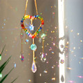 Pikkukuva 4 / 10: Crystal Sun Catcher sateenkaariprisma riipus HEART - varastossa