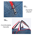 Miniatyrbild 4 av 7: Isolerad Thermal Bag Cooler Lunch Bag Lunchbox grå - on stock grå