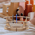 Miniatyrbild 5 av 5: Trä Pennhållare Unik Design Display Stand - high quality
