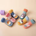 Pikkukuva 4 / 10: 1 pari vauvan liukumattomat lattiasukat Fuzzy Shoes BLUE 15cm - varastossa Blue 15cm