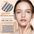 Pikkukuva 10 / 10: 6 rader individuella fransar Mjuka Tjocka 10 MM10D 10D - korkea laatu