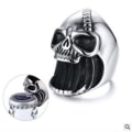 Pikkukuva 5 / 5: Uusi olutpullonavaaja Skull Head Sormuksen muotoinen metalliseossormi - varastossa Silver
