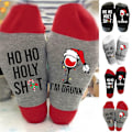 Miniatyrbild 2 av 2: Jul tecknade Strumpor Xmas Nyhet Gåva Hem Warmer - high quality Grayish red