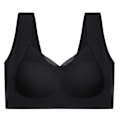 Miniatyrbild 2 av 4: Damkomfort Mjuk Seamless Push Up BH Shapewear Underkläder Topp - spot sales black 2XL
