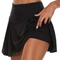Miniatyrbild 1 av 3: Yoga Culottes för kvinnor Säkerhetskjolar Löpsport Snygg - on stock Black 4XL