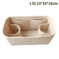 Bag Organizer Felt Cloth Insert 25 30 35 Makeup Handbag - varastossa Khaki StyleA L
