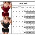 Pikkukuva 4 / 4: Naisten seksikkäät yöasut Crop Straps Topit ja shortsit Yöasut Bodydoll - varastossa black 2XL