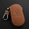 Pikkukuva 1 / 5: Auto Car Smart Key Case Remote Case Unisex Key Chain Holder Vetoketju - spot-myynti Brown