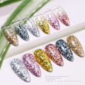 Miniatyrbild 6 av 8: Nagelpaljetter Nagelglitter Glittrande Nagelflingor - high quality
