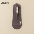 2 par Ice Silk Sock Osynliga strumpor MÖRKGRÅ - high quality dark grey