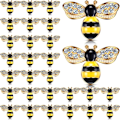 Pikkukuva 1 / 6: 50 kpl Bee Charms Rhinestone Enamel - varastossa