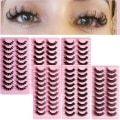 Pikkukuva 10 / 10: 10 Pairs Lashes DD Curl Russian Volume Mink Hair tekoripset - spot-ale