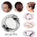 Pikkukuva 10 / 10: 20/40 kpl Näkymättömät hiusverkot Fine mesh mesh - varastossa dark brown 20 Pcs